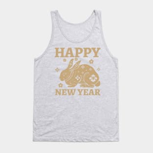 Golden Rabbit New Year Tank Top